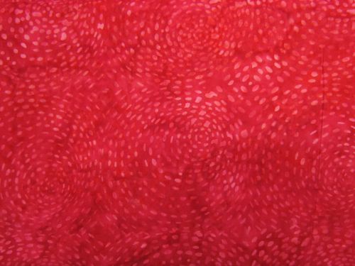 Great value Batik Cotton- Dashed Circles- Strawberry available to order online New Zealand