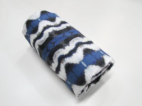 Great value 1m Mini Roll Remnant- Heavy Kaleidoscope Stripe Spandex available to order online New Zealand