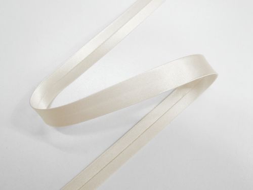 Great value 12mm Satin Bias Binding- 008023-BRIDAL WHITE- 44 available to order online New Zealand