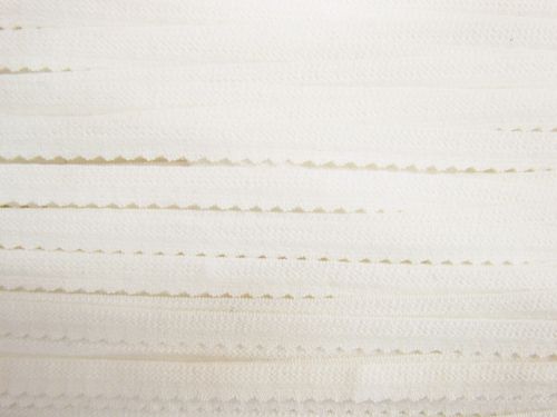 Great value 8mm Scallop Lingerie Elastic- Ivory #T277 available to order online New Zealand