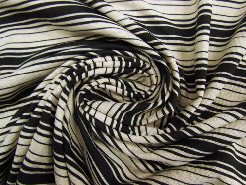 Great value Black And Gold Shimmer Stripe Lurex Spandex #10284 available to order online New Zealand