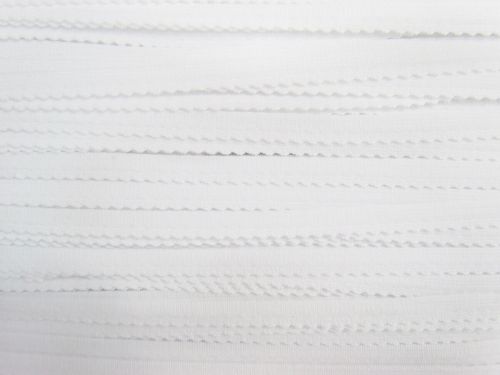 Great value 8mm Scallop Lingerie Elastic- White #T292 available to order online New Zealand