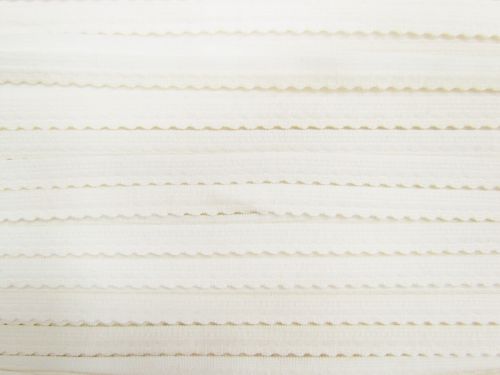 Great value *Seconds* 8mm Scallop Lingerie Elastic- Cream #T294 available to order online New Zealand