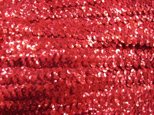 Great value Stretch Sequin Trim- 2 Row- Scarlet #T305 available to order online New Zealand