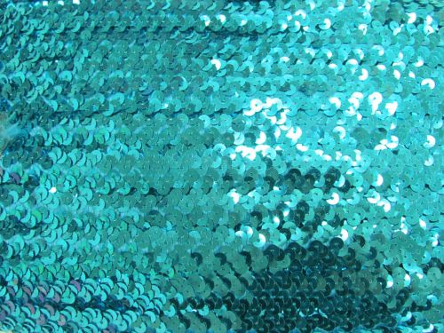 Great value Stretch Sequin Trim- 2 Row- Aqua #T307 available to order online New Zealand