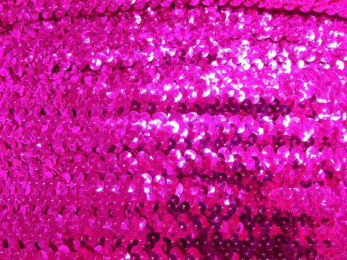 Great value 9.1m (10 yard) Roll of Stretch Sequin Trim- 2 Row- Magenta T306 available to order online New Zealand