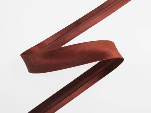 Great value 18mm Satin Bias Binding- Chocolate #T313 available to order online New Zealand