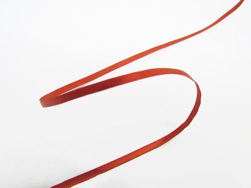 Great value 3mm Double Faced Satin Ribbon- Rust Red #T355 available to order online New Zealand