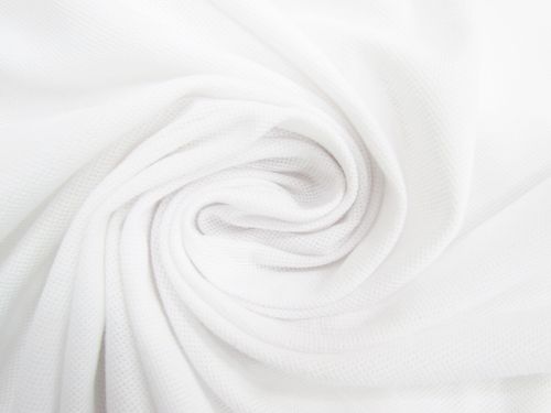 Great value Cotton Blend Pique Knit- Cool White #10617 available to order online New Zealand