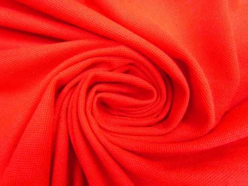 Great value Cotton Blend Pique Knit- Candy Red #10877 available to order online New Zealand