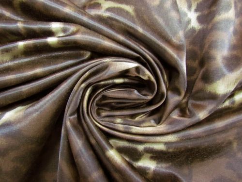 Great value Leopard In The Desert Viscose Blend Satin #10920 available to order online New Zealand