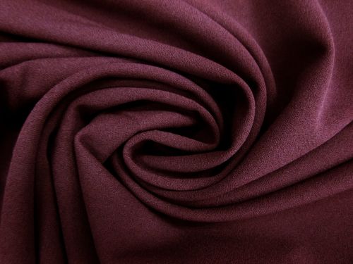 Great value Scuba Crepe- Plum Burgundy #11028 available to order online New Zealand