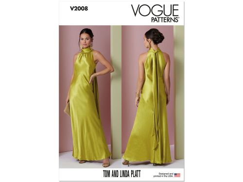 Great value Vogue Pattern V2008 MISSES' DRESS- Size D5 (4-6-8-10-12) available to order online New Zealand