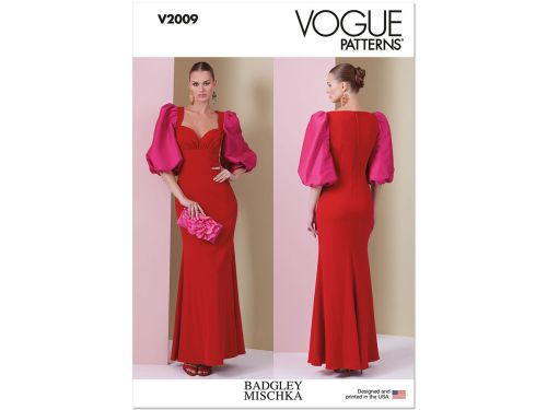 Great value Vogue Pattern V2009 MISSES' DRESS- Size B5(8-10-12-14-16) available to order online New Zealand