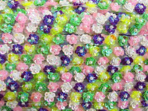 Great value 12mm Bejewelled Gardens Sequin Trim #T436 available to order online New Zealand