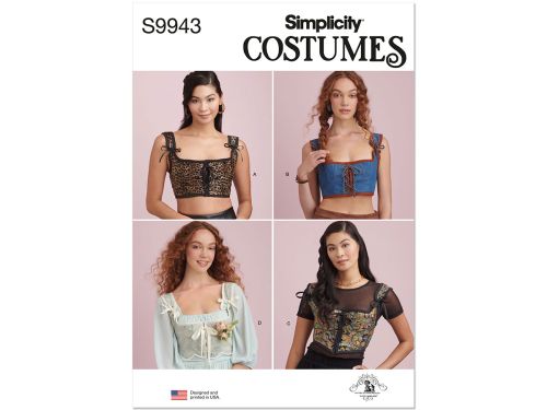Great value Simplicity Pattern S9943 MISSES' CORSET COSTUMES- Size K5 (8-10-12-14-16) available to order online New Zealand