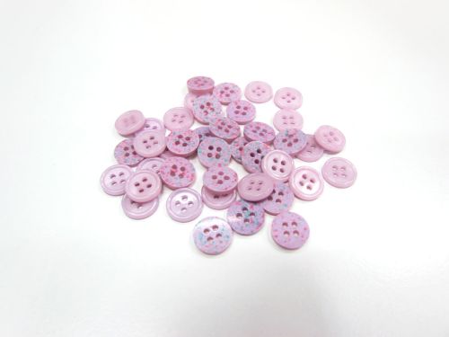 Great value 12mm Button- FB641 Lavender Confetti available to order online New Zealand