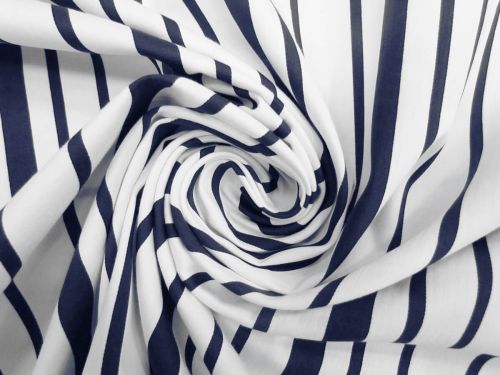 Great value Sail Away Stripe Stretch Cotton Blend Poplin #11344 available to order online New Zealand