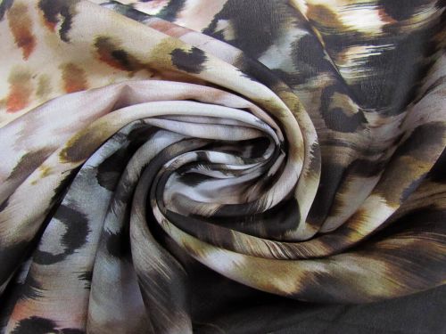 Great value Leopard Dreamscape Silk Crepe De Chine #11353 available to order online New Zealand