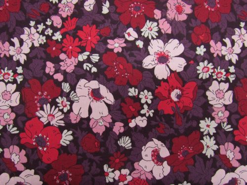 Great value Liberty Cotton- Flower Show Botanical Jewel- Cosmos Field- A available to order online New Zealand