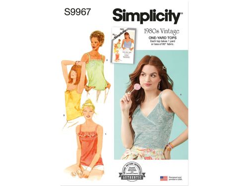 Great value Simplicity Pattern S9967 MISSES' PULLOVER KNIT TOPS- Size A (6-8-10-12-14) available to order online New Zealand