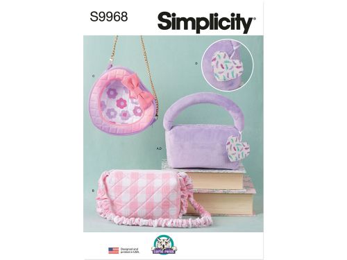 Great value Simplicity Pattern S9968 BAGS AND CHARM- Size OS (ONE SIZE) available to order online New Zealand