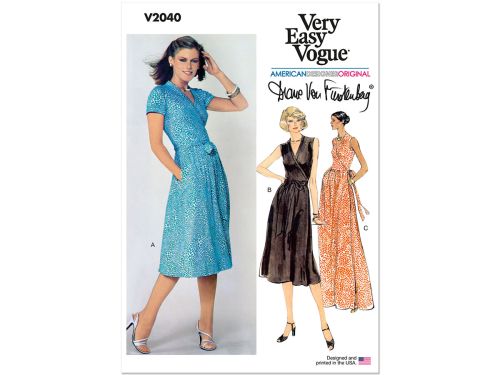 Great value Vogue Pattern V2040 MISSES DRESS- Size U5 (16-18-20-22-24) available to order online New Zealand