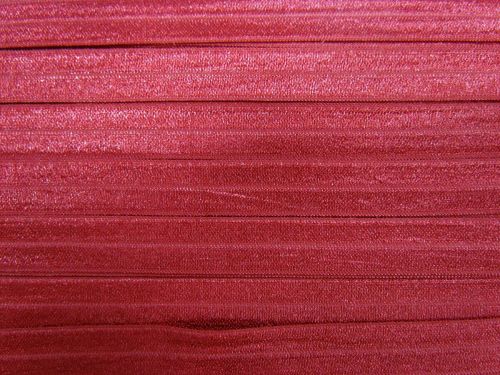 Great value 16mm Shiny Fold Over Elastic- Burgundy Red #T511 available to order online New Zealand