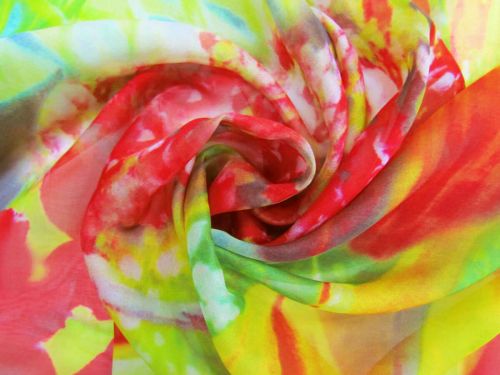 Great value *Seconds* Springtime Blooms Silk Chiffon #11491 available to order online New Zealand