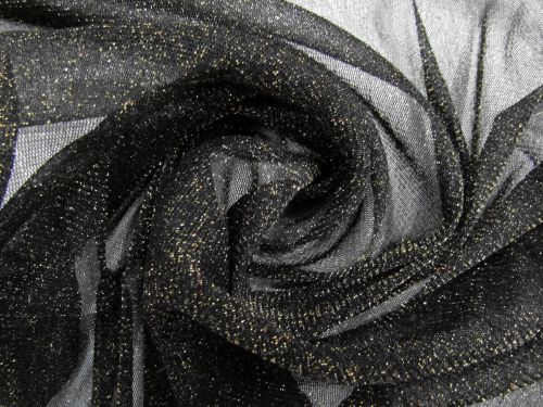 Great value Shimmer Stretch Mesh- Precious Gold On Black #11531 available to order online New Zealand