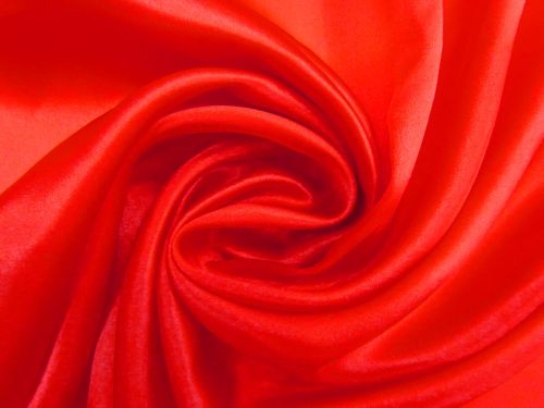 Great value Silk Charmeuse Satin- Poppy Red #11590 available to order online New Zealand