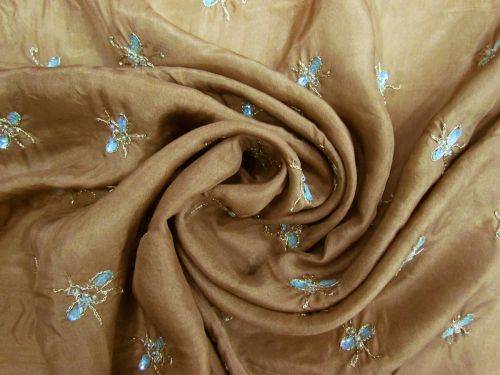 Great value Moonlight Fireflies Sequin Embroidered Silk #11594 available to order online New Zealand