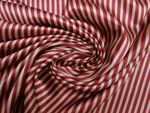 Great value Antique Stripe Stretch Satin- Red #11646 available to order online New Zealand