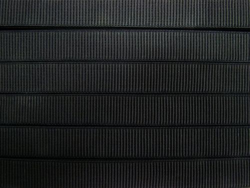 Great value 25mm Ribbed Budget Elastic- Black #T549 available to order online New Zealand