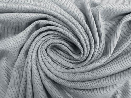 Great value 2x2 Viscose Rib Jersey- Arctic Grey #11829 available to order online New Zealand