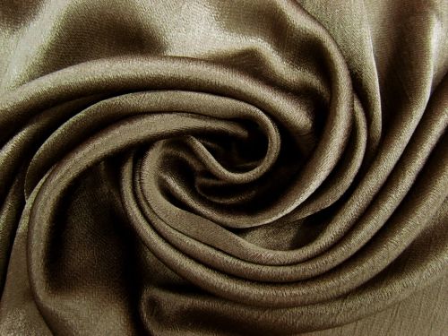 Great value Textured Viscose Satin- Muted Brown #11890 available to order online New Zealand