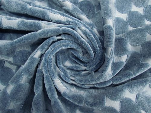 Great value Velveteen Spot Furnishing- Dusk Blue #11950 available to order online New Zealand