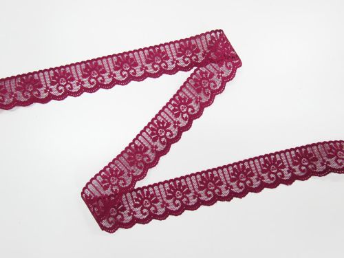 Great value 30mm Olivia Lace Trim- Plum #T582 available to order online New Zealand