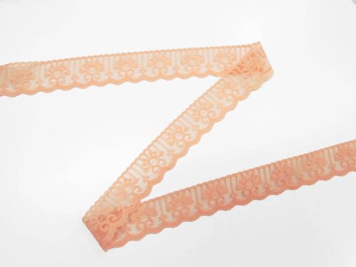 Great value 30mm Olivia Lace Trim- Peachy Orange #T583 available to order online New Zealand