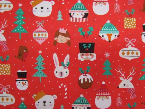 Great value Wonderful Christmas Cotton- Festive Friends- D2512 available to order online New Zealand