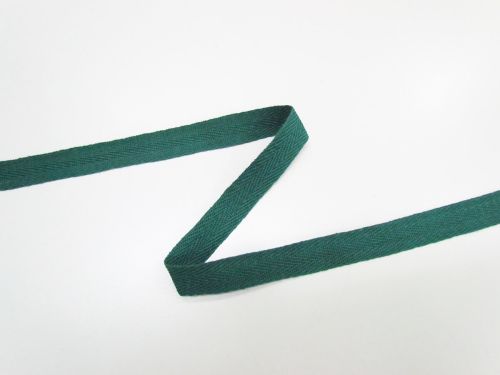 Great value 15mm Cotton Herringbone Tape- Dark Jade #T595 available to order online New Zealand