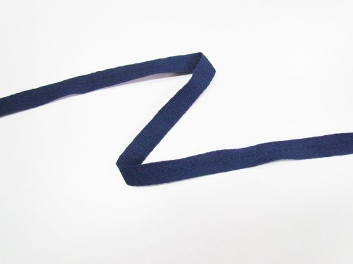 Great value 15mm Cotton Herringbone Tape- Navy Blue #T597 available to order online New Zealand