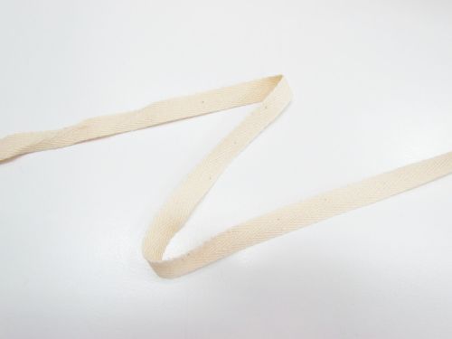 Great value 12mm Cotton Herringbone Tape- Natural Cream #T599 available to order online New Zealand