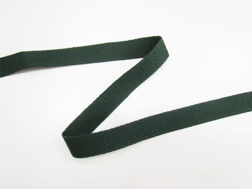 Great value 20mm Cotton Herringbone Tape- Forest Green #T602 available to order online New Zealand