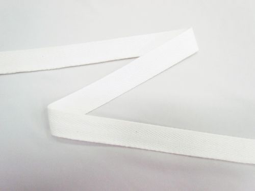 Great value 20mm Cotton Herringbone Tape- Light Cream #T606 available to order online New Zealand