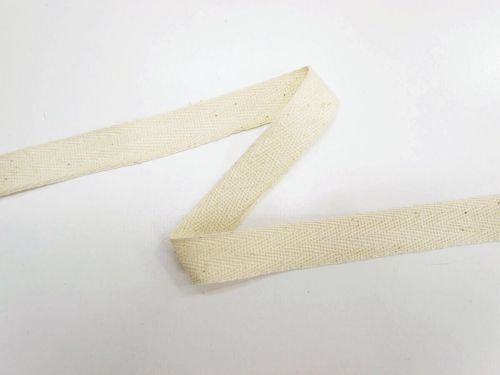 Great value 20mm Cotton Herringbone Tape- Creamy Natural #T607 available to order online New Zealand