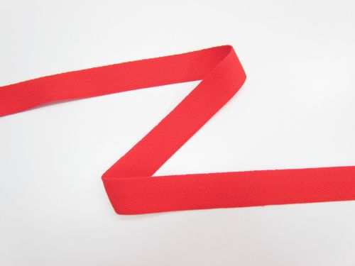 Great value 25mm Cotton Herringbone Tape- Tomato Red #T614 available to order online New Zealand