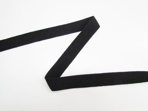 Great value 25mm Cotton Herringbone Tape- Shadow Black #T619 available to order online New Zealand