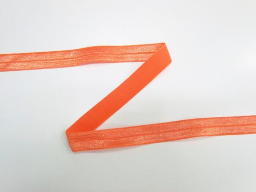 Great value 16mm Shiny Fold Over Elastic- Bright Peach #T628 available to order online New Zealand