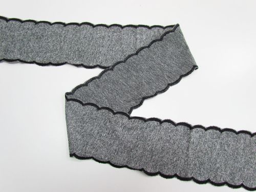 Great value 10cm Grey Clouds Scalloped Edge Trim #T629 available to order online New Zealand